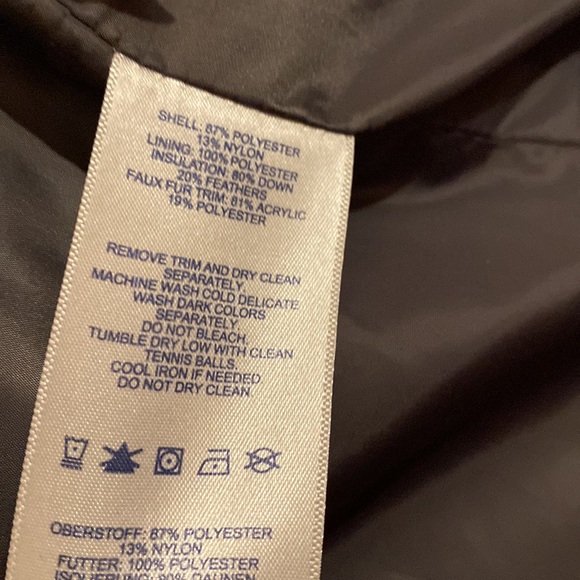 ❤️Lands’ End Grey Down Puffer winter jacket size XL❤️ - Picture 5 of 12